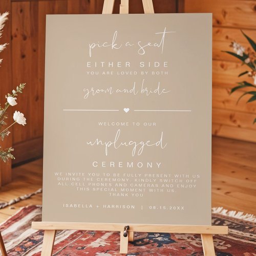 INDIE Boho Earthy Beige Pick a Seat Unplugged Foam Board