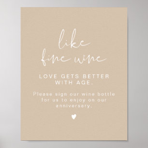 INDIE Boho Minimalist Wine Wedding Guestbook Sign