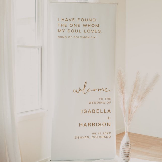 INDIE Boho Rust Wedding Welcome Retractable Banner (Creator Uploaded)