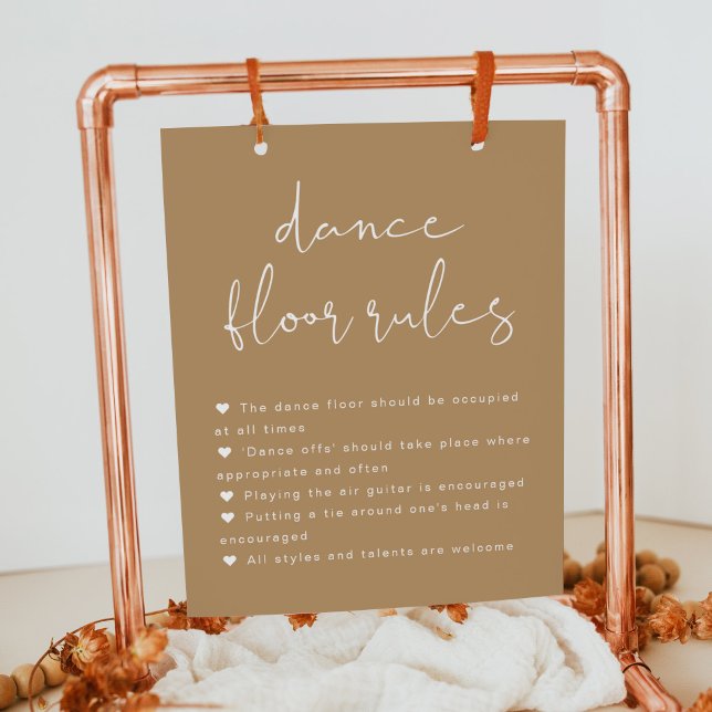 INDIE Boho Wedding Dance Floor Rules Sign (Creator Uploaded)