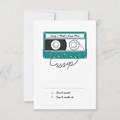 Indie Mixtapes Teal  Silver RSVP