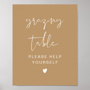 INDIE Modern Boho Grazing Table Sign