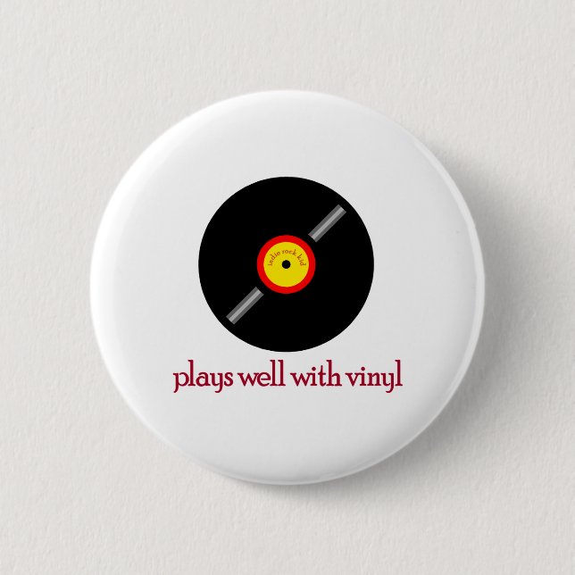 Indie Rock Kid Back Button (Front)