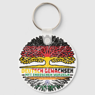 Indien Indisch Deutsch Deutschland Baum Wurzel Keychain