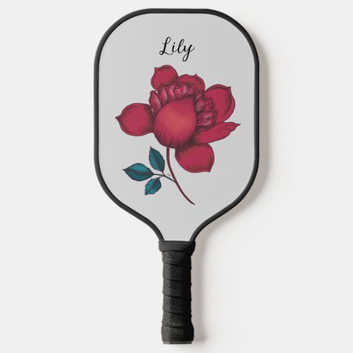 Indienne Design Flower Illustration Customizable  Pickleball Paddle