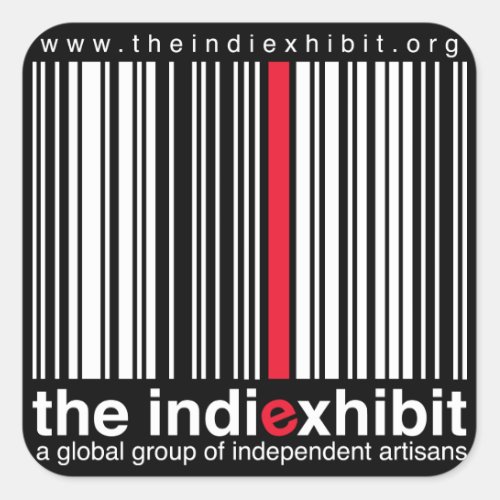 indiExhibit Logo Square Sticker