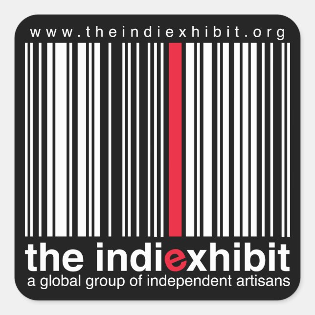 indiExhibit Logo Square Sticker (Front)