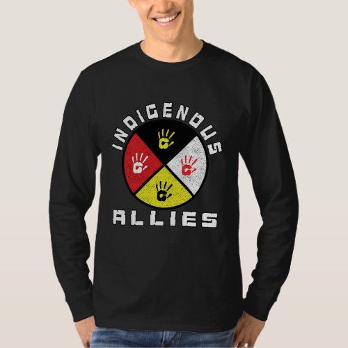 Indigenous Allies Medicine Wheel MMIW T-Shirt