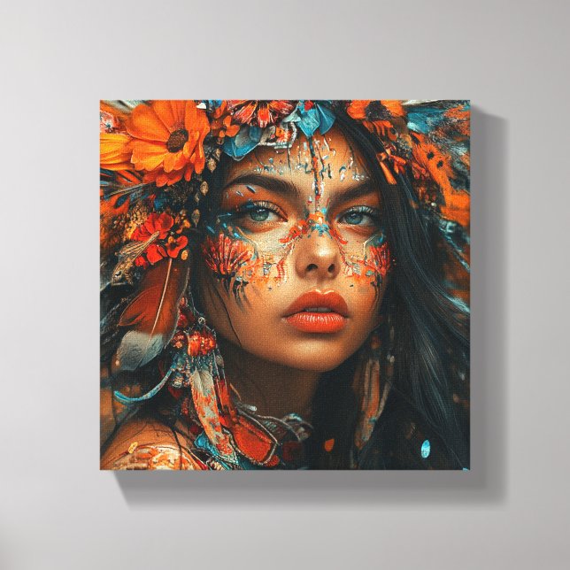 Indigenous Art Canvas Print (Front)