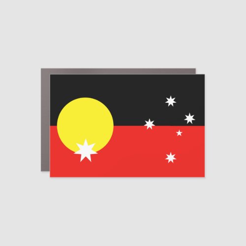 Indigenous Australia Flag Car Magnet