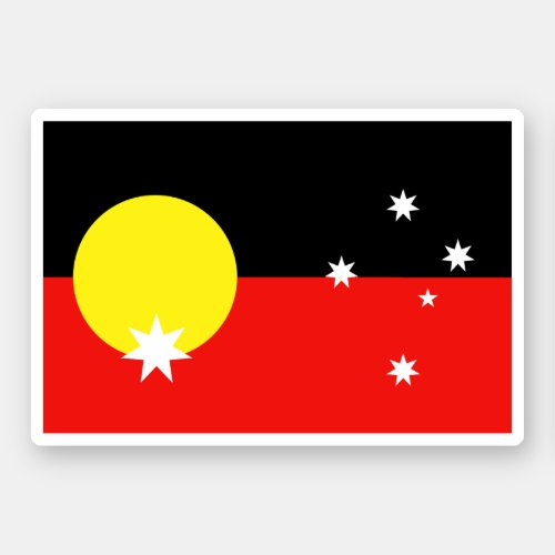 Indigenous Australia Flag Sticker