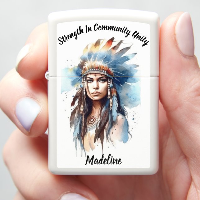Indigenous Cultural Beauty Zippo Lighter (In Hand)