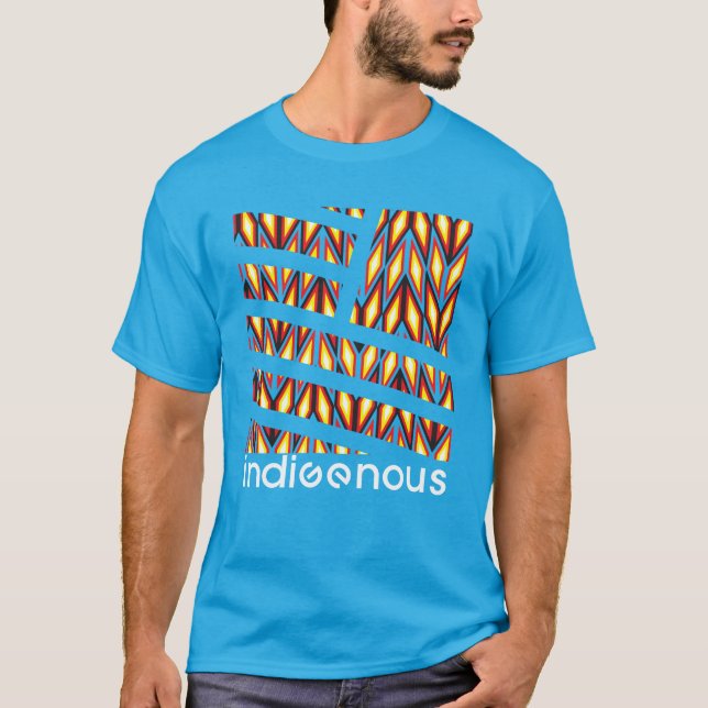 Indigenous Diamond Turquoise T-Shirt (Front)
