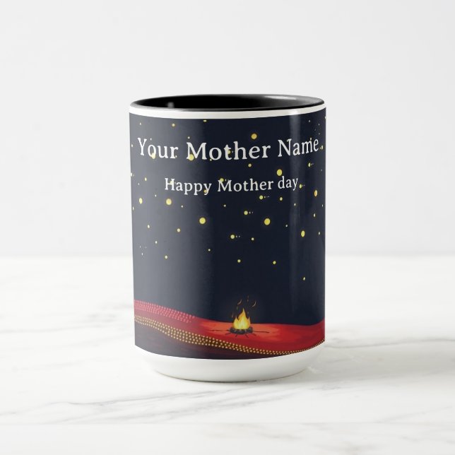 Indigenous Dot Starlit Campfire Constellation Mug (Center)