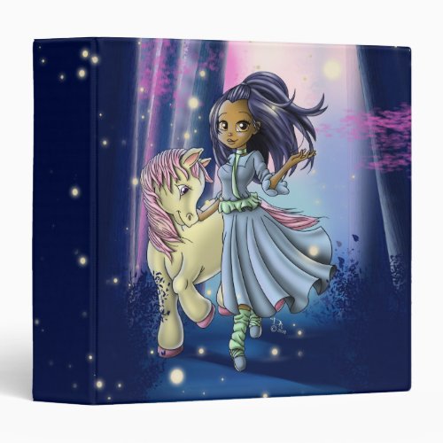  Indigenous Girl 3 Ring Binder