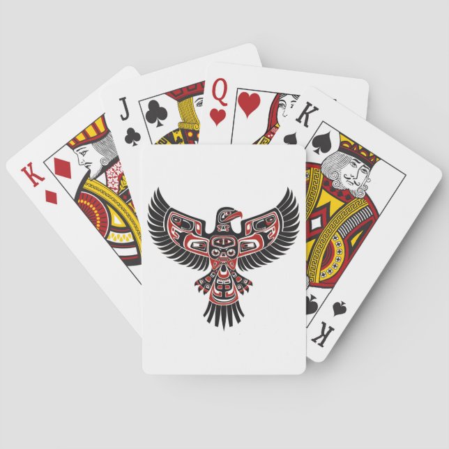 Indigenous Haida People Of The Pacific Northwest  Poker Cards (Back)