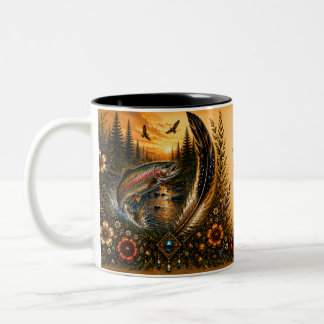 Indigenous Heritage Fish Two-Tone Mug