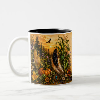 Indigenous Heritage Three Sister's two-tone mug