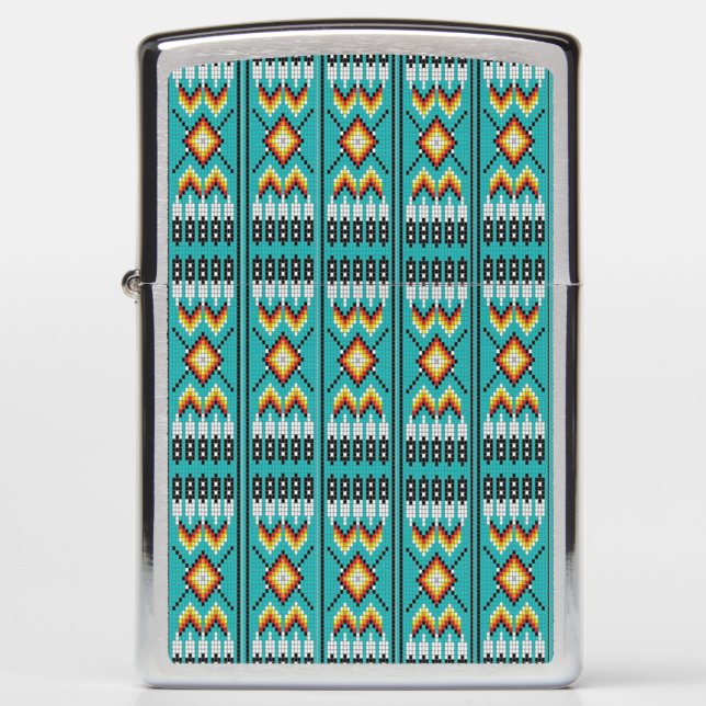 Indigenous Hieroglyphics Zippo Lighter (Front)