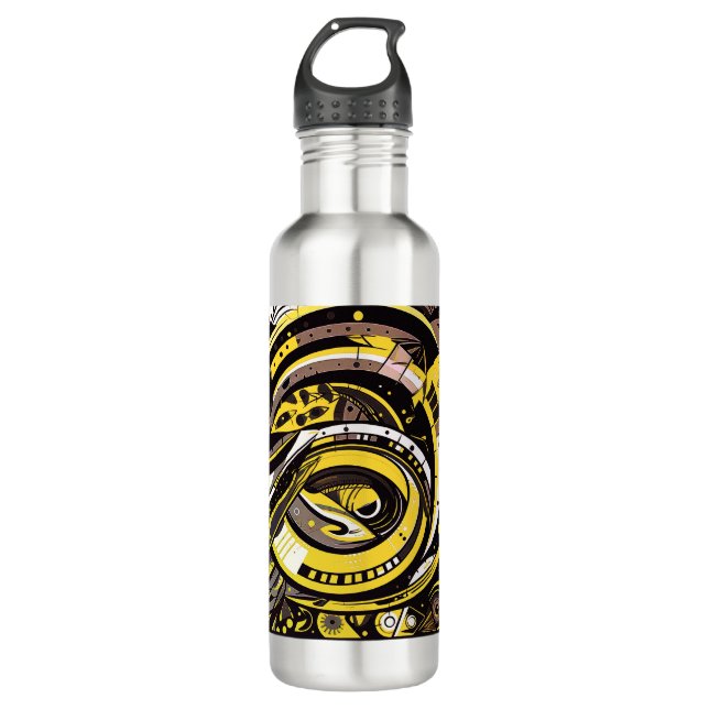 Indigenous Infuser Stainless Steel Water Bottle (Front)