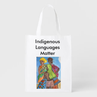 Indigenous Languages Matter Reusable Grocery Bag