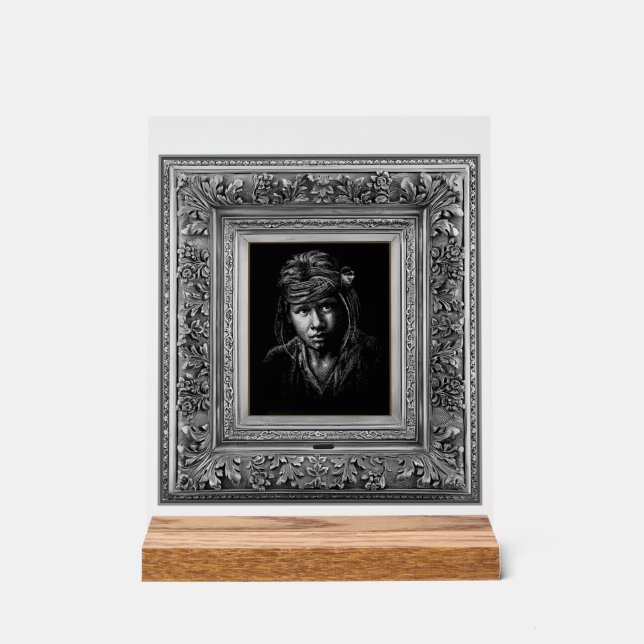 Indigenous Native American. Acrylic Sign (Front)