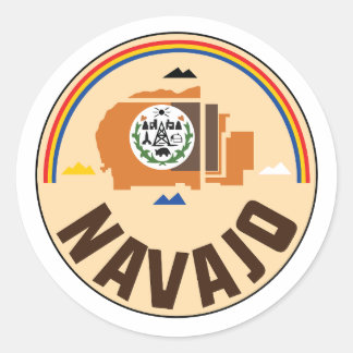 Indigenous navajo nation flag - great seal