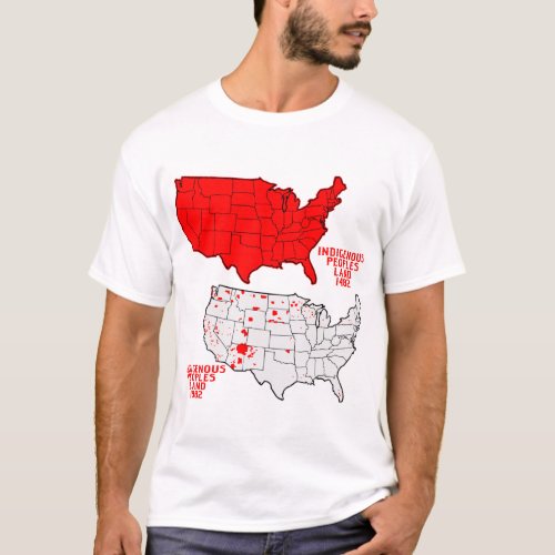 Indigenous People Lands 1492 to 1982    T_Shirt