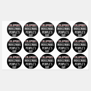 Indigenous Peoples Day Funny Labels