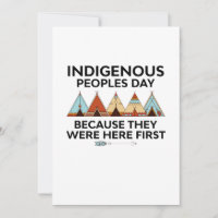 Indigenous Peoples Day They Were Here First Native