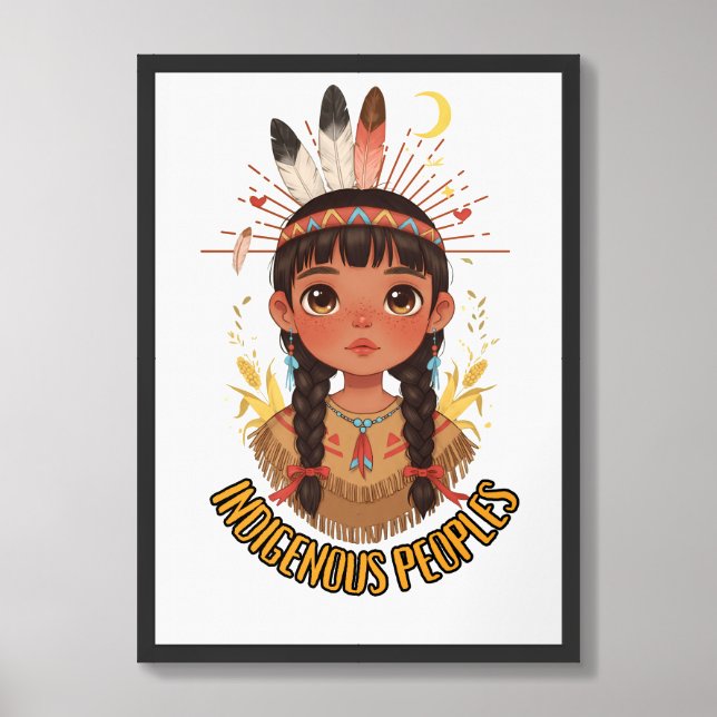 Indigenous Peoples Native History & Awareness Framed Art (Framed Front)