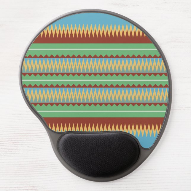Indigenous Print 5 Gel Mousepad (Front)
