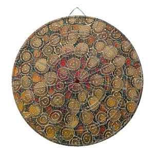 Indigenous Soakage in Ochre - Most Unique Dart Board