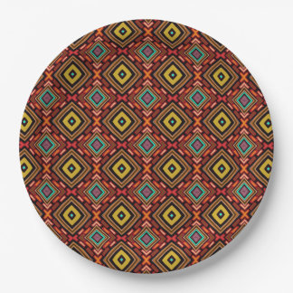 Indigenous Tribal Native Pattern Paper Plates