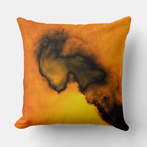 Indigestion Abstract Art Throw Pillow
