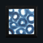 Indigio Watercolor Print Circles Jewelry Box<br><div class="desc">Indigio Watercolor Print Circles. Artist: Grace Popp. Image ID: 153152FN.</div>