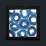 Indigio Watercolor Print Circles Jewelry Box<br><div class="desc">Indigio Watercolor Print Circles. Artist: Grace Popp. Image ID: 153152FN.</div>