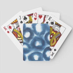 Indigio Watercolor Print Circles Poker Cards