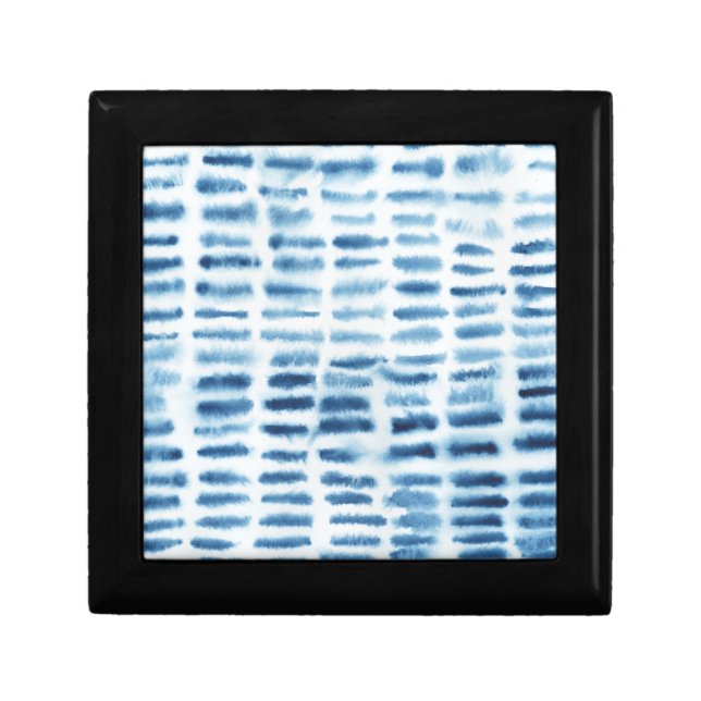 Indigio Watercolor Print Jewelry Box (Front)