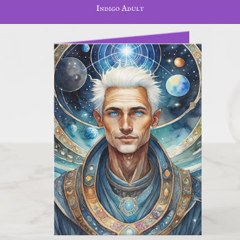 Indigo Adult Art  - Star Child Chrystal Adult Card