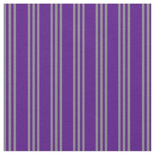 Indigo and Grey Striped Pattern Fabric