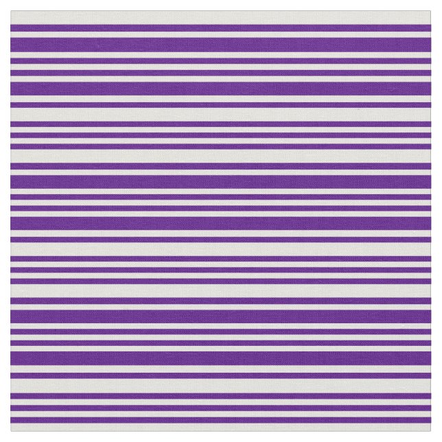 Indigo and Light Yellow Pattern of Stripes Fabric (Close Up)