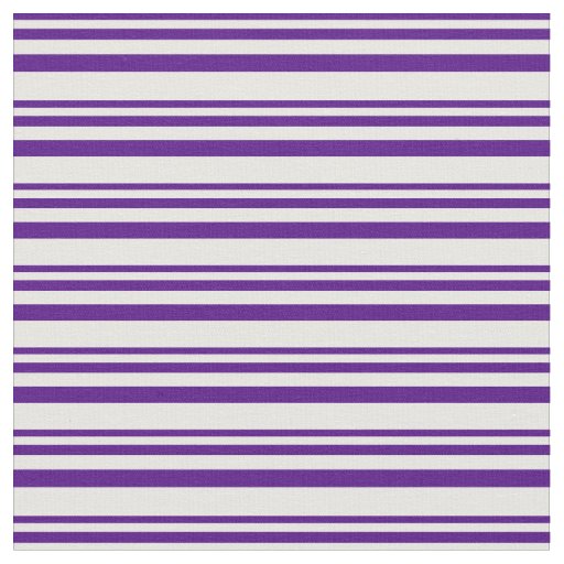 Indigo and White Lines Pattern Fabric