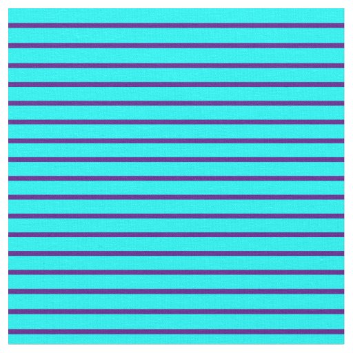 Indigo & Aqua Lines Fabric
