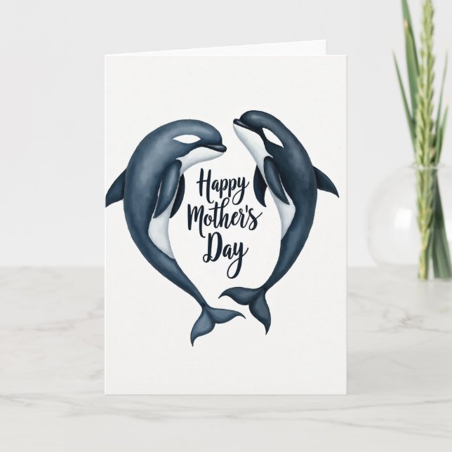 Indigo Aquatic Mothers Day Card (Front)