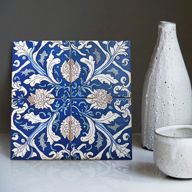 Indigo Azulejo Blue Portuguese Lisbon Decorative C Ceramic Tile (Creator Uploaded)
