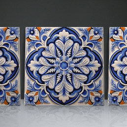 Indigo Azulejo Blue Portuguese Lisbon Decorative Ceramic Tile