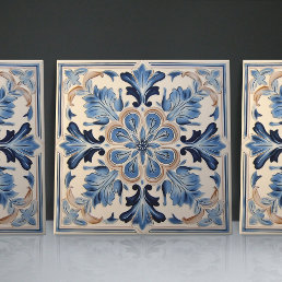 Indigo Azulejo Blue Portuguese Lisbon Decorative Ceramic Tile