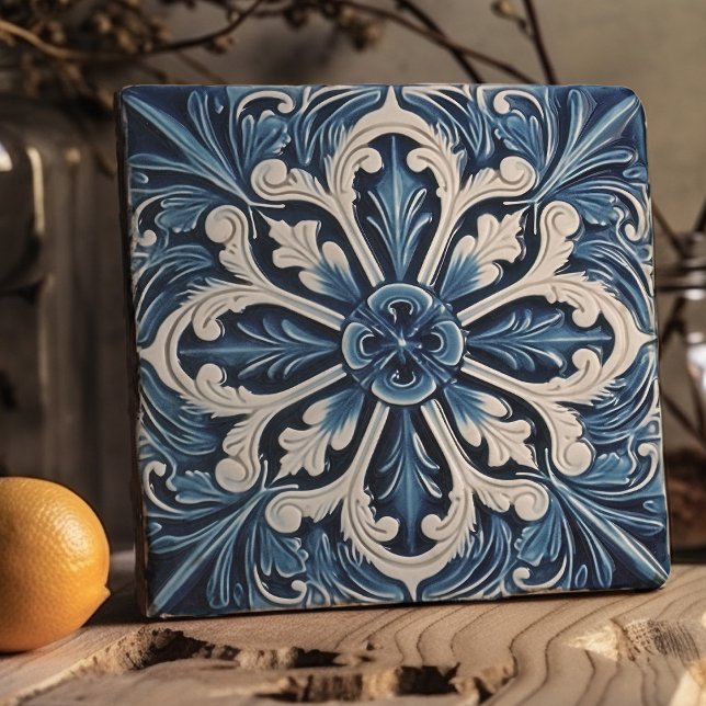Indigo Azulejo Blue Portuguese Lisbon Decorative Trivet (Creator Uploaded)