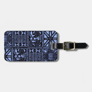 Indigo Batik Quilt - Blue Luggage Tag